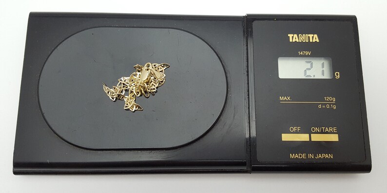 Elegant 10K Karat 417 Stamp Solid Yellow Gold Designer Link Anklet