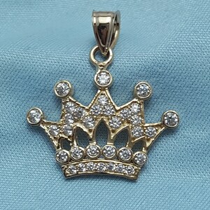 Details about 14K Two Tone Multi Tone Cubic Zirconias Quinceanera Crown Tiara 15 Pendant Charm Details about 14K Two Tone Multi Tone Cubic Zirconias Quinceanera Crown Tiara 15 Pendant Charm