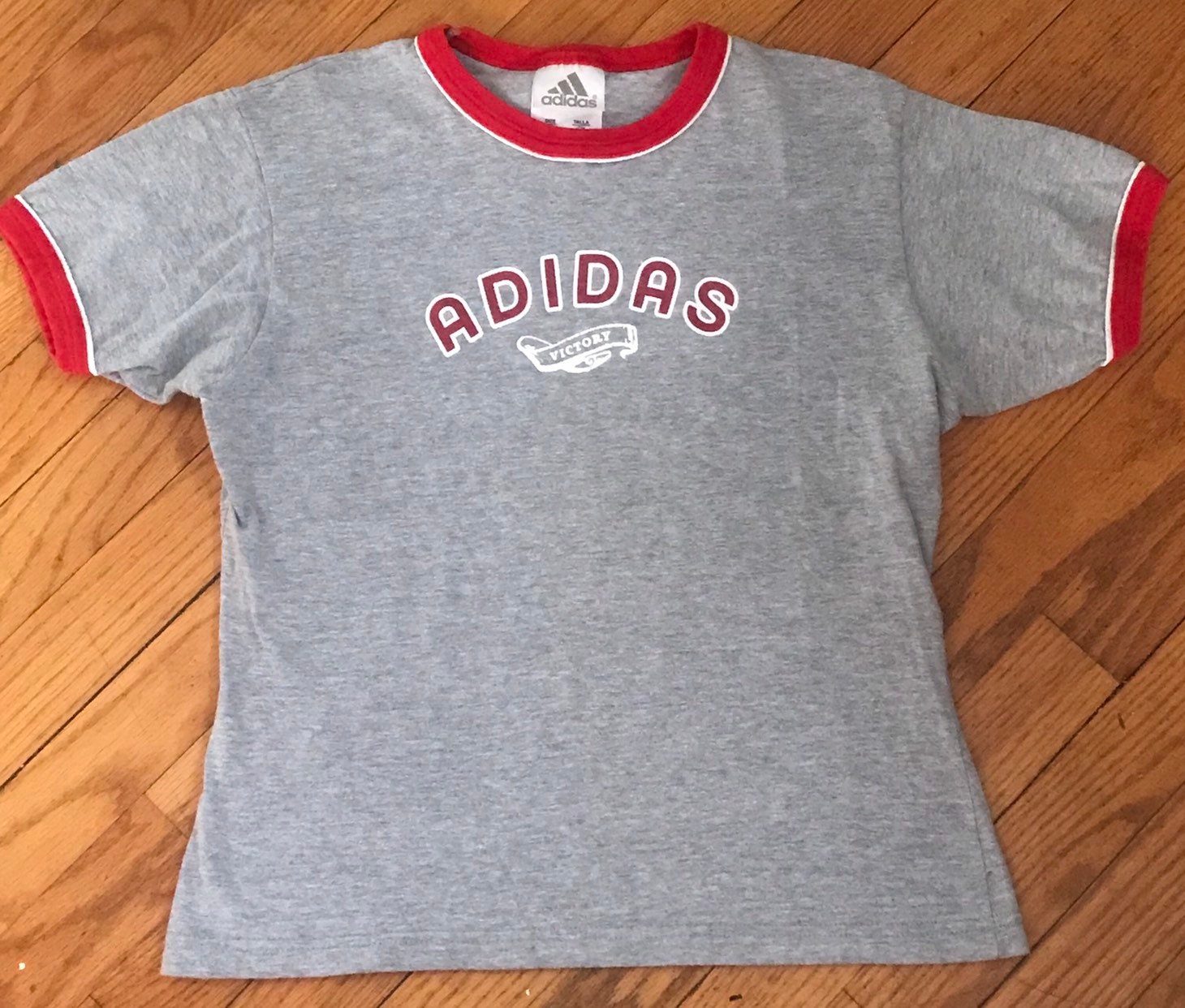 Vintage Adidas Gray Red and White 
