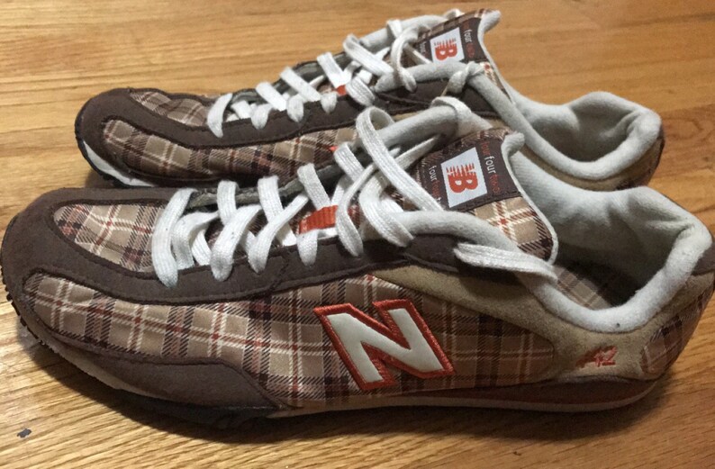 new balance plaid sneakers