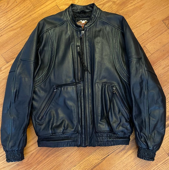 Vintage Harley Davidson Leather Jacket - Etsy Vintage Harley Davidson Leather Jacket - Etsy