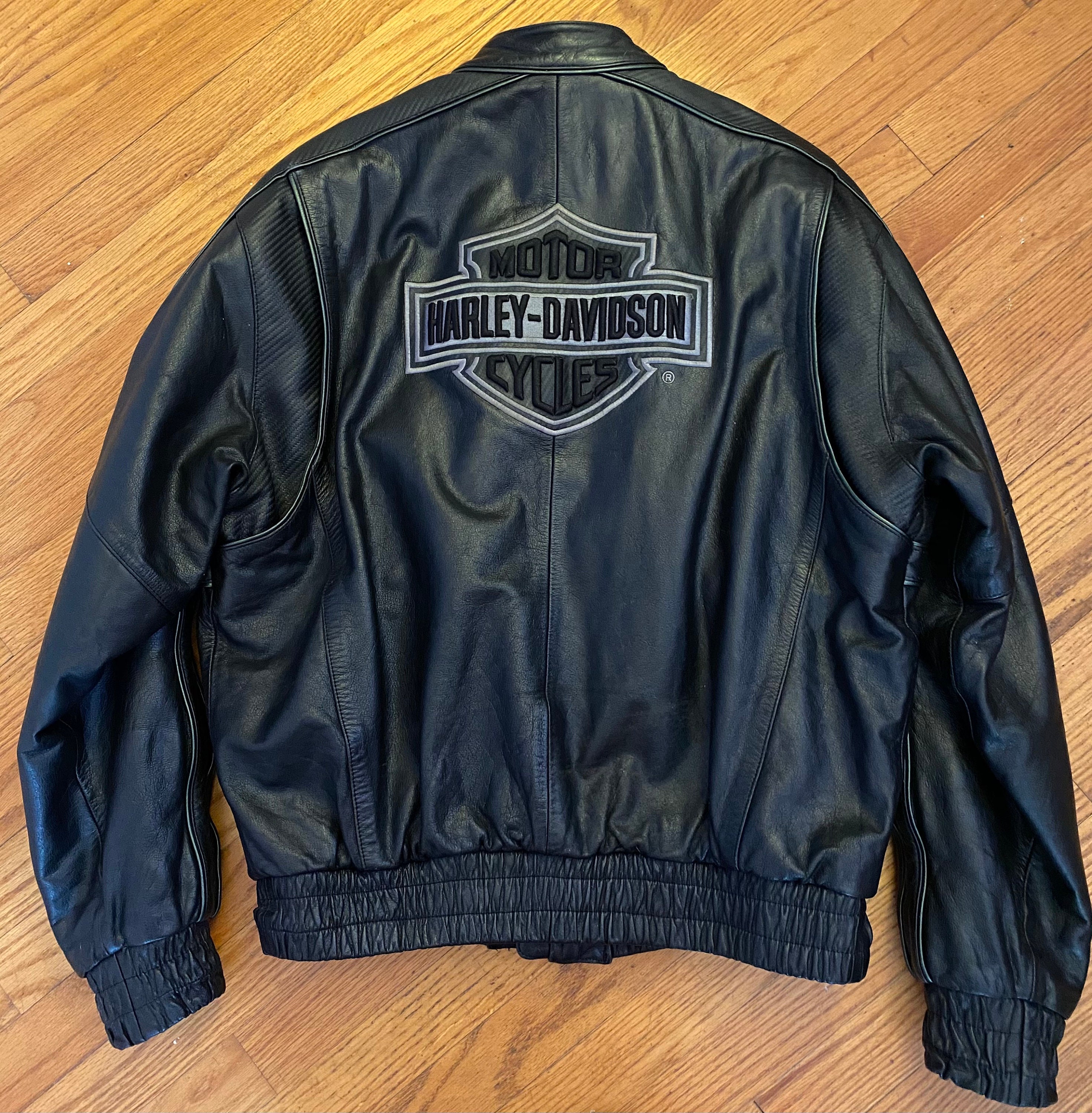 Vintage Harley Davidson Leather Jacket - Etsy Vintage Harley Davidson Leather Jacket - Etsy