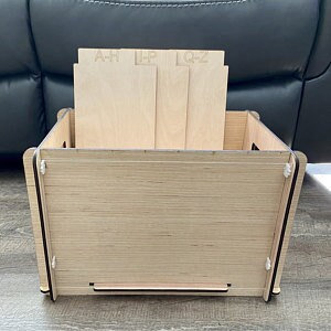 Record Crate Wood Record Storage Crate Record Storage Box Etsy