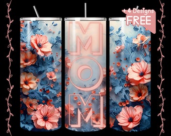 Tumbler Design Mom | Muttertag | Tumbler Design 300 dpi | digitaler Download |  Sublimation Wrap