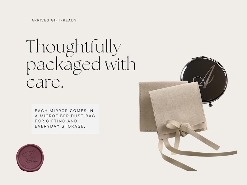 Personalised Silver Compact Mirror – Name or Initial – Engraved Pocket Mirror Gift - Bridesmaids | Valentines image 5