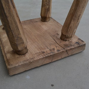 Primitive Handmade Stool - Rustic Farmhouse Seat - Rustic Wooden Bench ...
