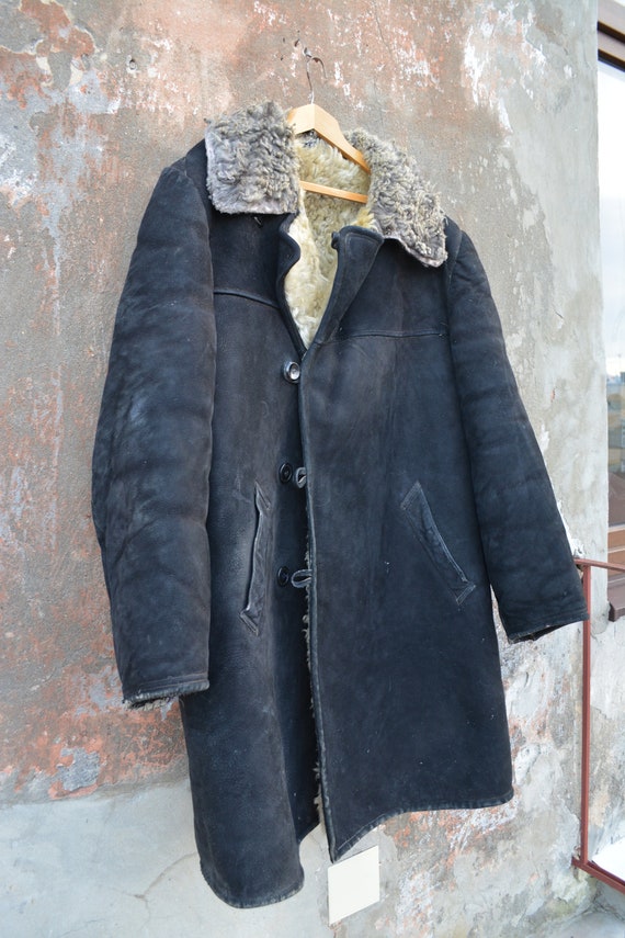 Vintage fall winter coat - Man's and woman's rust… - image 3