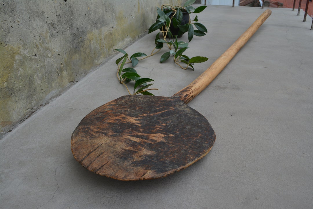 Antique Wooden Shovel for Bread Primitive Large Scoop for Etsy