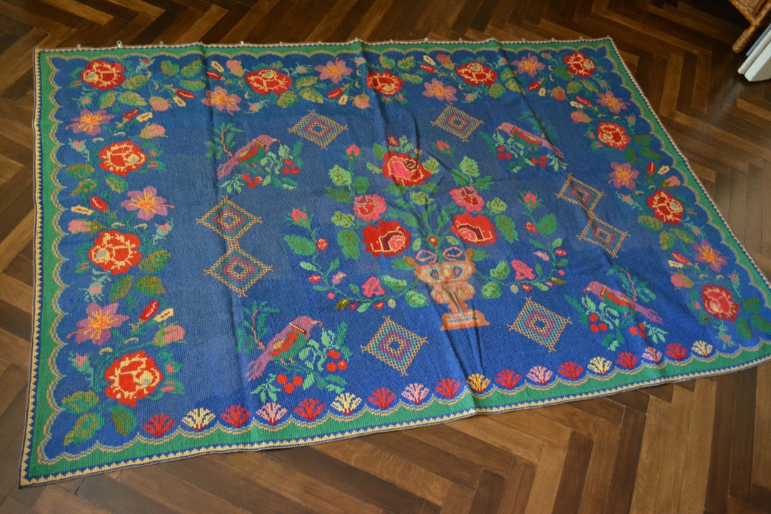 Ukraine Rugs Antique Embroidered Carpet - Ukrainian Rug - Embroidered Carpet ...