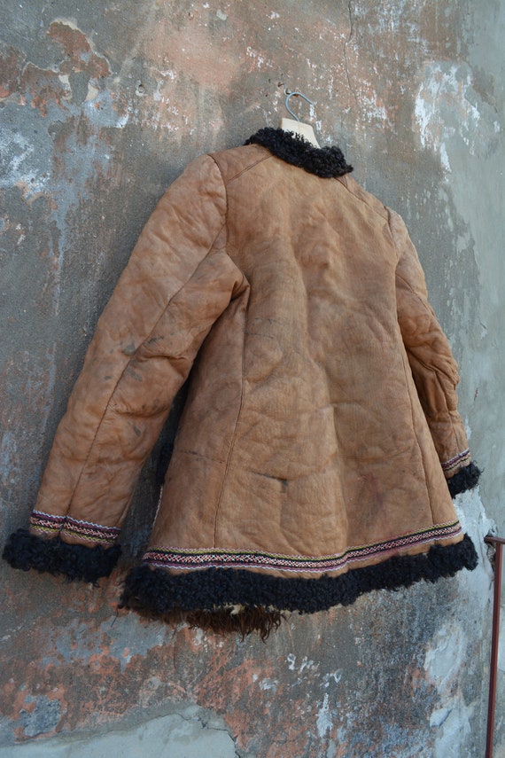 Vintage fall winter coat - Man's and woman's rust… - image 3
