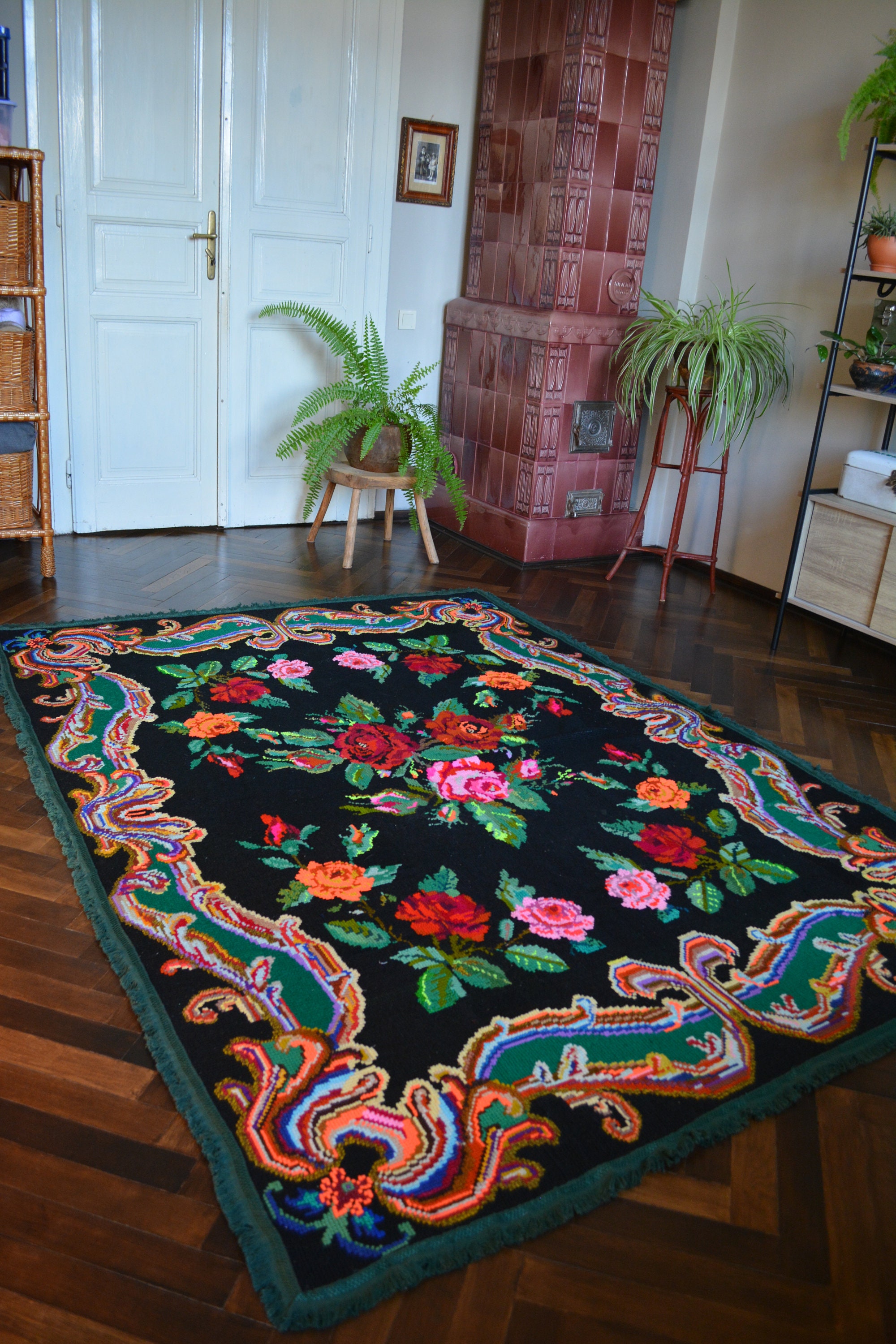Ukraine Rugs Antique Embroidered Carpet - Ukrainian Rug - Embroidered Carpet ...