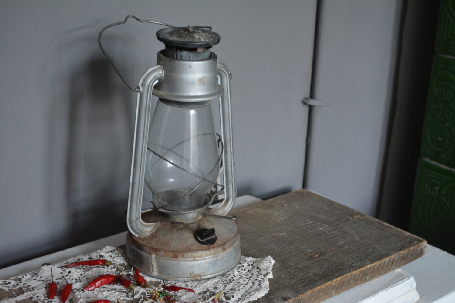 Vintage kerosene lamp of the USSR \\ Home decor \\ rustic decor