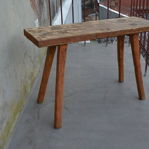 Primitive Handmade Stool - Rustic Farmhouse Seat - Rustic Wooden Bench ...