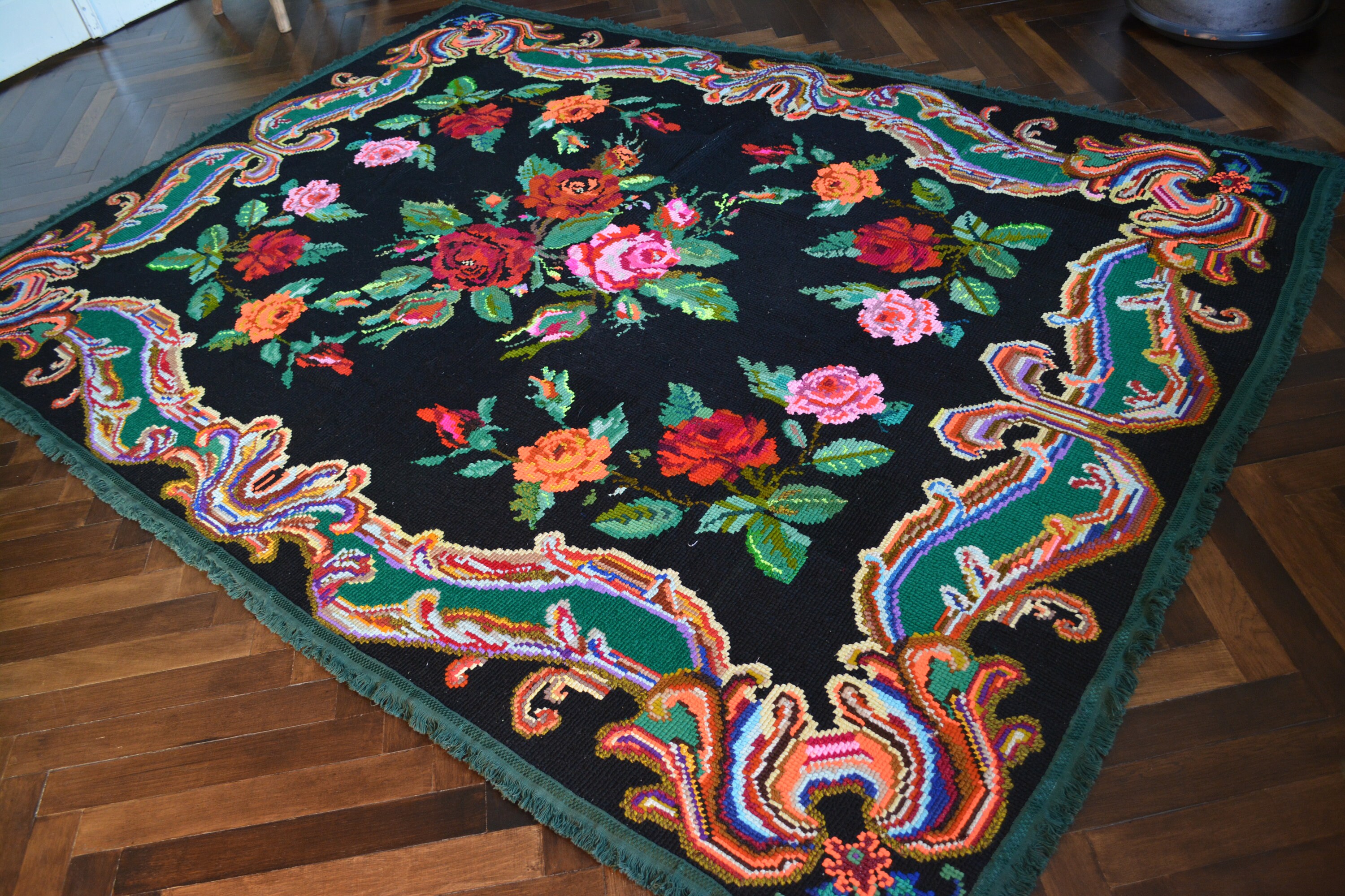 Ukraine Rugs Antique Embroidered Carpet - Ukrainian Rug - Embroidered Carpet ...
