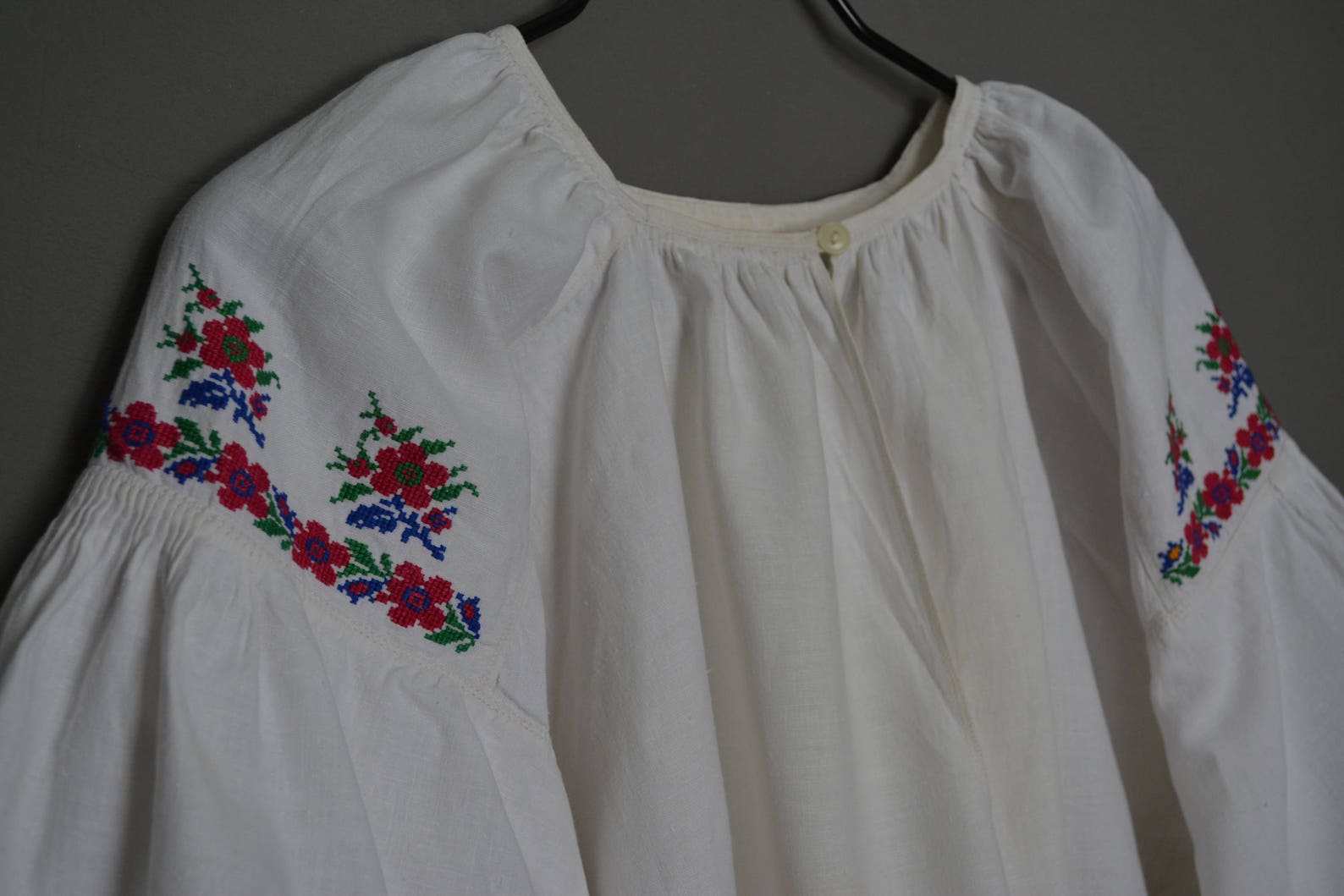 Vintage Ukrainian Embroidered Shirt Womens Shirt Etsy