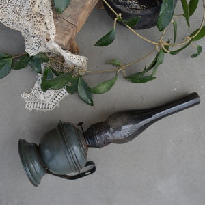 Antique petrol oil lamp - Rustic oil lamp - Kerosene lantern - Antique storm lantern - Old lantern - Rustic wedding decor
