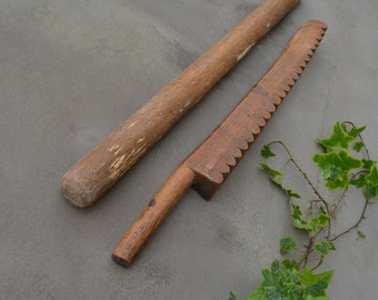 Antique primitive carved wooden mangle boards -  Washboards - Antique  Ironing board - Primitives rustic decor -  Unique gift.