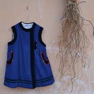 Antique Ukrainian vest - Traditional Ukrainian sleeveless shirt - Hutsul vest kiptar - Ukrainian folk coats without sleeves.