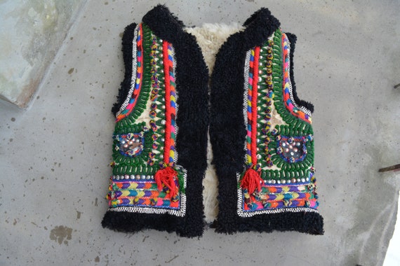 Antique Ukrainian vest - Traditional Ukrainian sl… - image 1