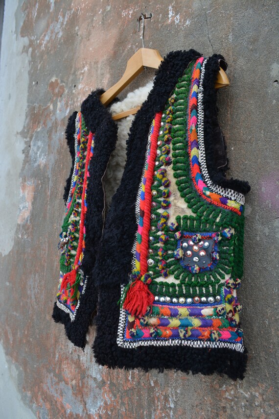 Antique Ukrainian vest - Traditional Ukrainian sl… - image 2