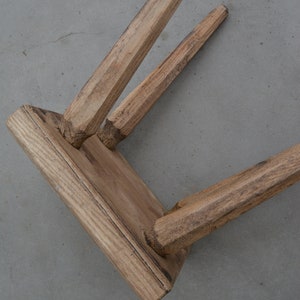 Primitive Handmade Stool - Rustic Farmhouse Seat - Rustic Wooden Bench ...