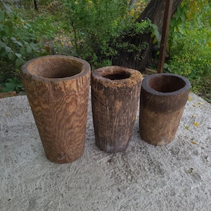 Antique wooden bowl - Rustic vessel - Primitives country decor- Rare antique - era 20x - Wood home decor.