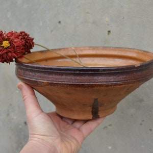 Very old antique ancient clay vessel - Rustic bowl - Antique clay pitcher - Pottery jug - Country decor -  Housewares.