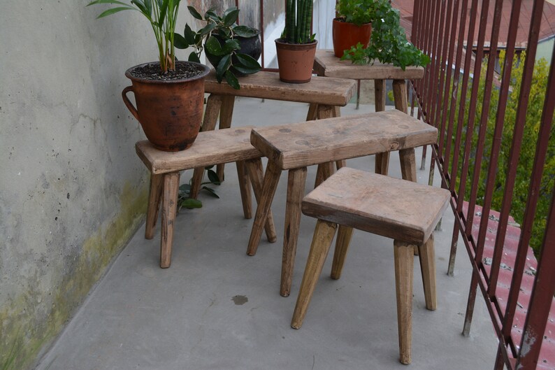 Primitive Handmade Stool Rustic Farmhouse Seat Rustic - Etsy