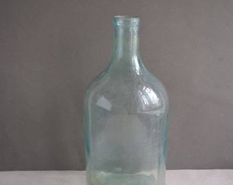 Antique bottles - Decorative bottles - Vintage glass bottle - Clear glass bottle - era 30 - Antique glass vessel.