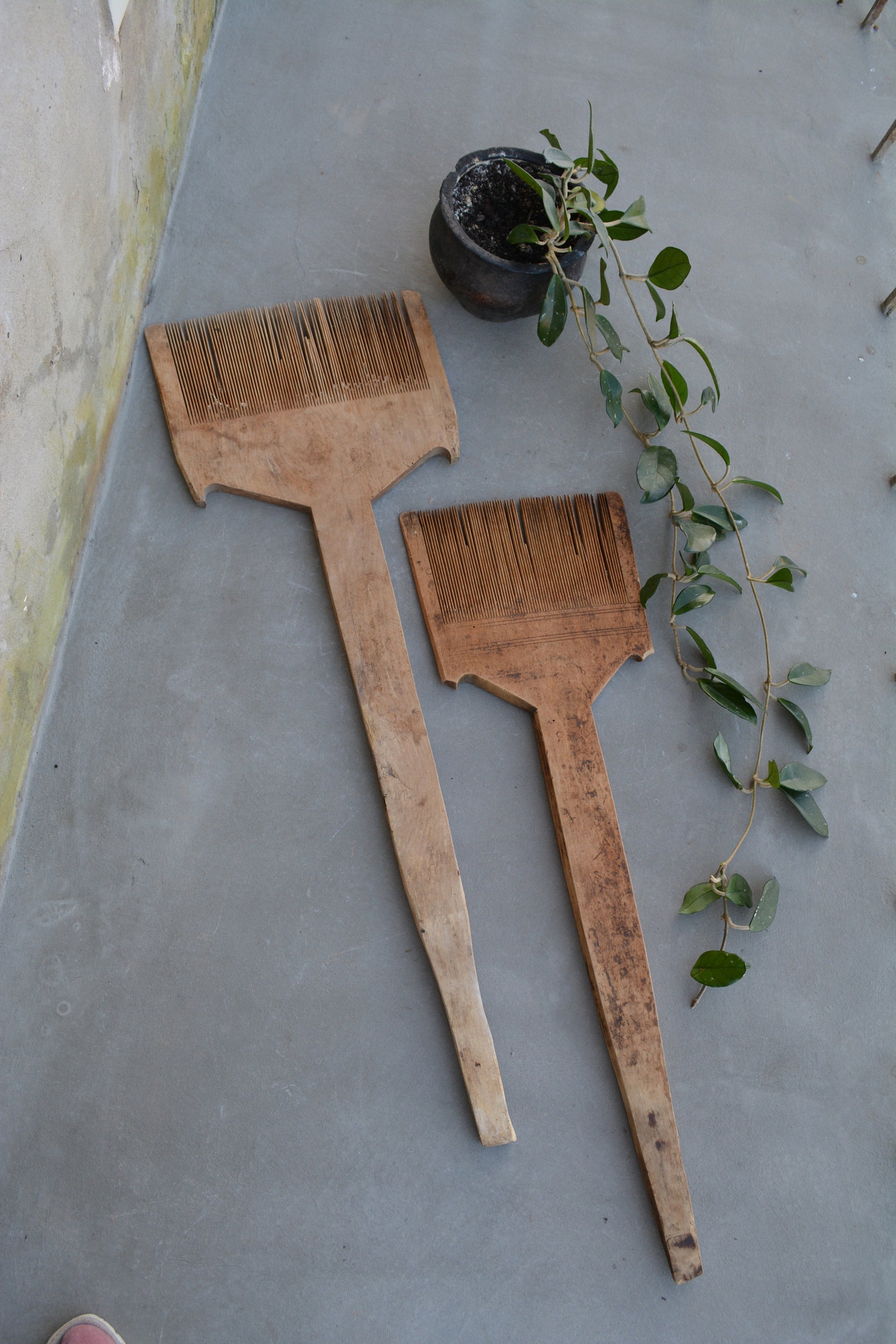 Antique Wool Comb 1930ies Set of 2 Wool Carder Etsy