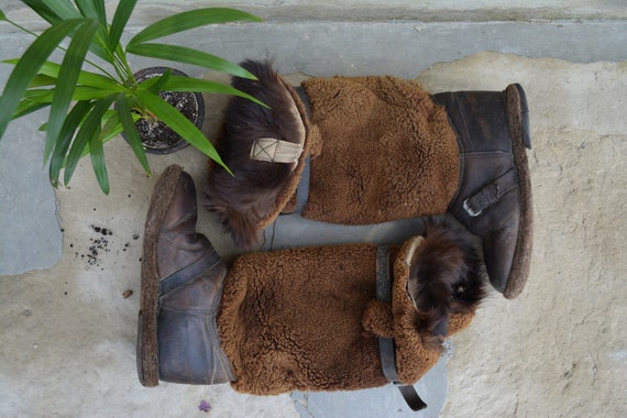 Antique genuine fur boots - Winter boots - Boots o