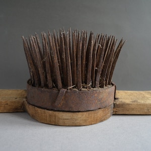 Antique wool comb 1930ies -  Wool carder - Primitives rustic decor -  Unique gift.
