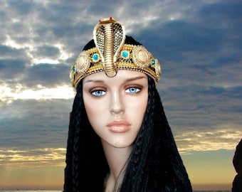 Egyptian Crown Headband, Theatrical Costumes, Burning Man, Halloween Costumes, Miami Costume shop