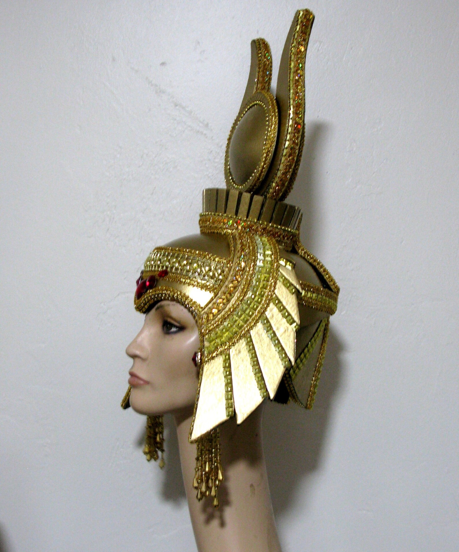 Cleopatra Crown Gold And Red MADE TO ORDER Burning Man Etsy