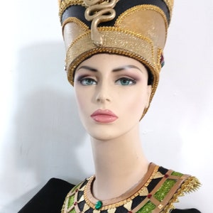 Egyptian Crown Nefertiti, Egyptian Costumes, Egyptian Crown, Miami Costume Shop image 4