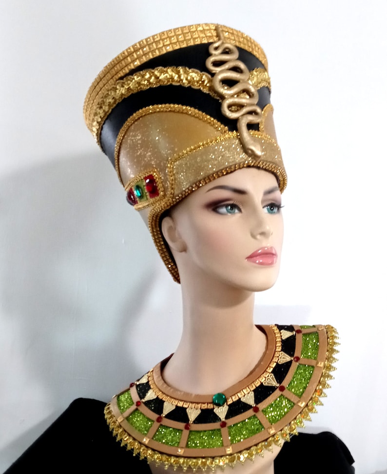 Egyptian Crown Nefertiti, Egyptian Costumes, Egyptian Crown, Miami Costume Shop image 3