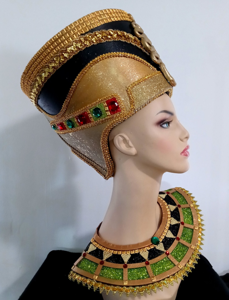 Egyptian Crown Nefertiti, Egyptian Costumes, Egyptian Crown, Miami Costume Shop image 7