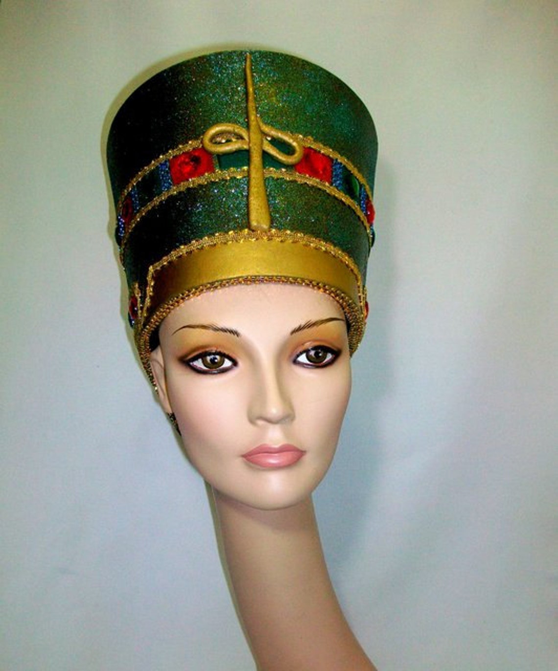 Nefertiti Headdress Egyptian Headdress Burning man Rave Etsy