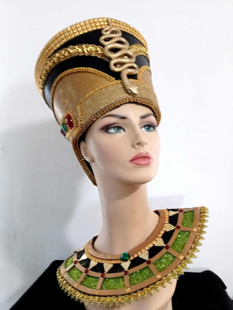 Egyptian Crown Nefertiti, Egyptian Costumes, Egyptian Crown, Miami Costume Shop image 8