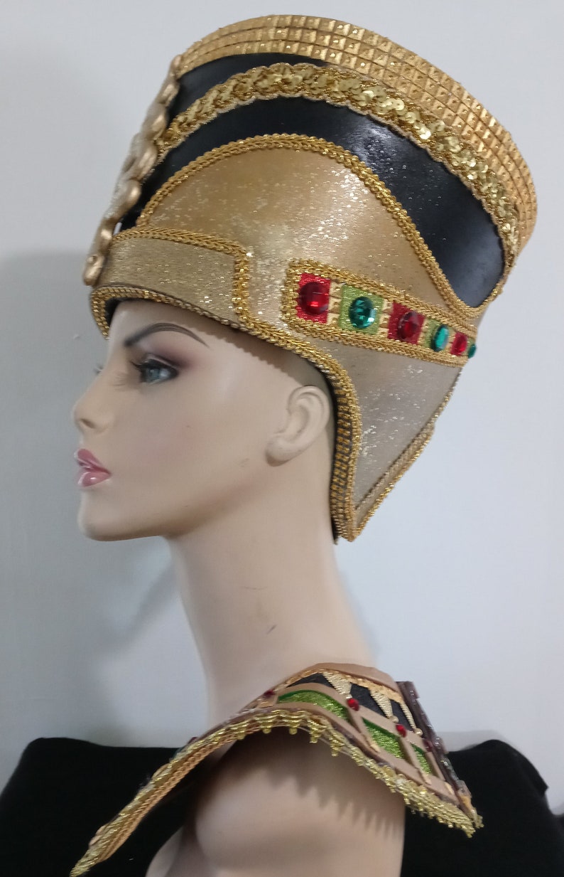 Egyptian Crown Nefertiti, Egyptian Costumes, Egyptian Crown, Miami Costume Shop image 5