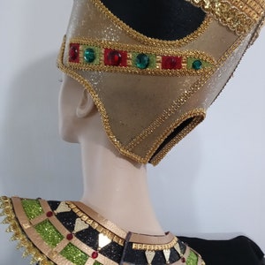 Egyptian Crown Nefertiti, Egyptian Costumes, Egyptian Crown, Miami Costume Shop image 6
