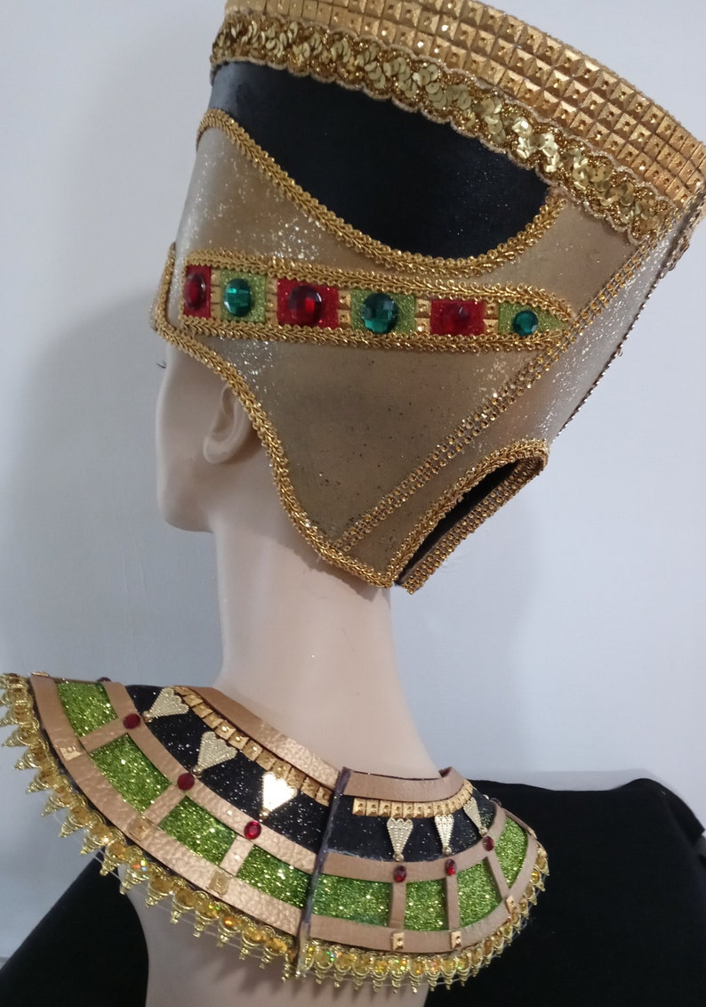 Egyptian Crown Nefertiti, Egyptian Costumes, Egyptian Crown, Miami Costume Shop image 6