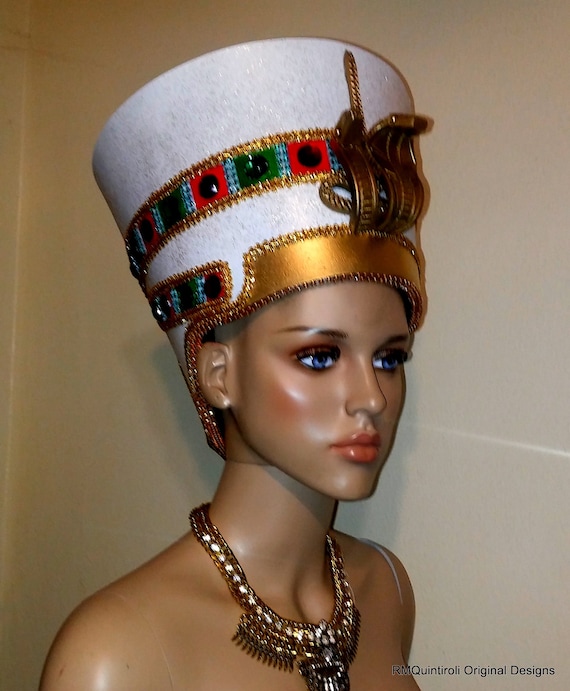Corona egipcia pedido sombrero Nefertiti disfraz de - Etsy México