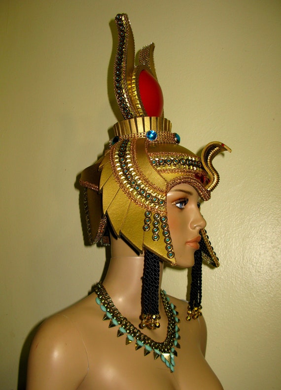 Cleopatra Headdress, Cleopatra Crown, Egyptian Headdress, Halloween  Costume, Burning Man, Miami Costume Shop 