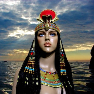 Cleopatra Crown, Egyptian headband, Egyptian Headpiece, Egyptian Costume, Miami Costume shop