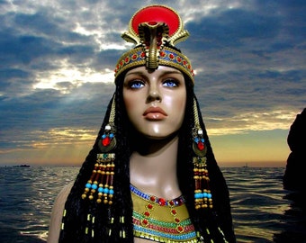 Cleopatra Crown, Egyptian headband, Egyptian Headpiece, Egyptian Costume, Miami Costume shop