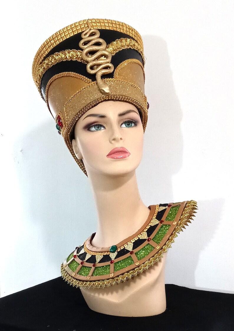 Egyptian Crown Nefertiti, Egyptian Costumes, Egyptian Crown, Miami Costume Shop image 2