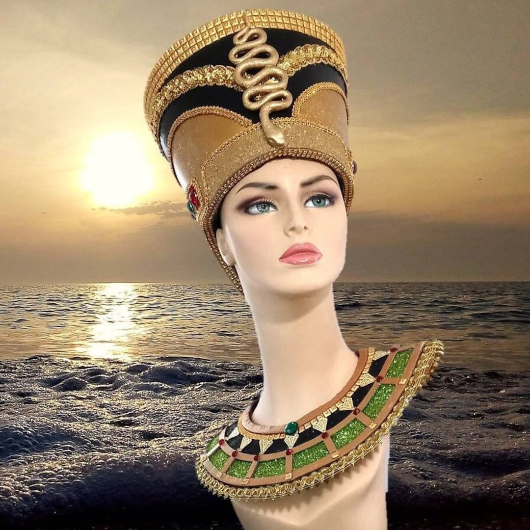 Egyptian Crown Nefertiti, Egyptian Costumes, Egyptian Crown, Miami