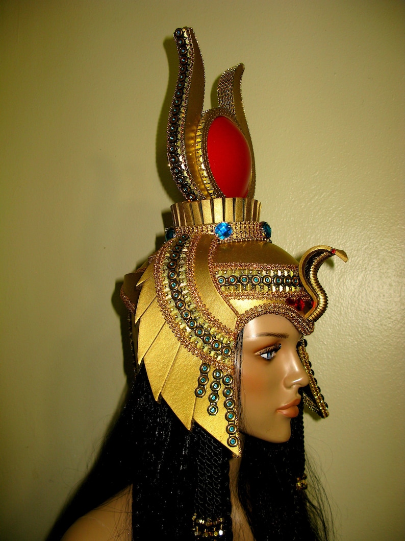 Cleopatra Headdress Cleopatra Crown Egyptian Headdress Etsy