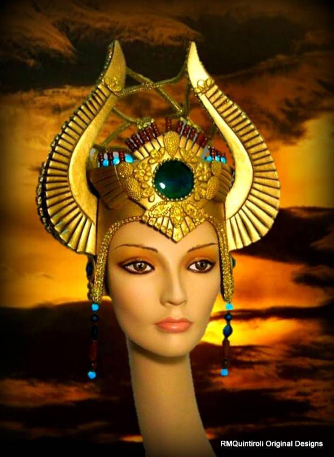 Egyptian Headdress Inspiration, Burning Man, Miami Costume 